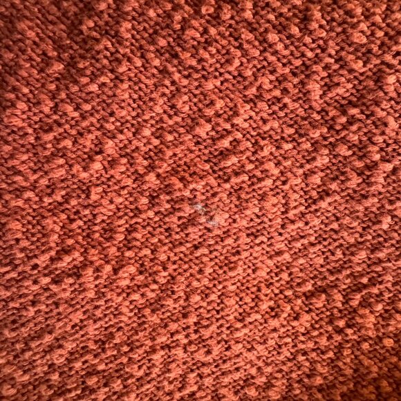 Coldwater Creek 100% Slub Cotton Rust Short Sleeve Sweater, size XL - Picture 8 of 10